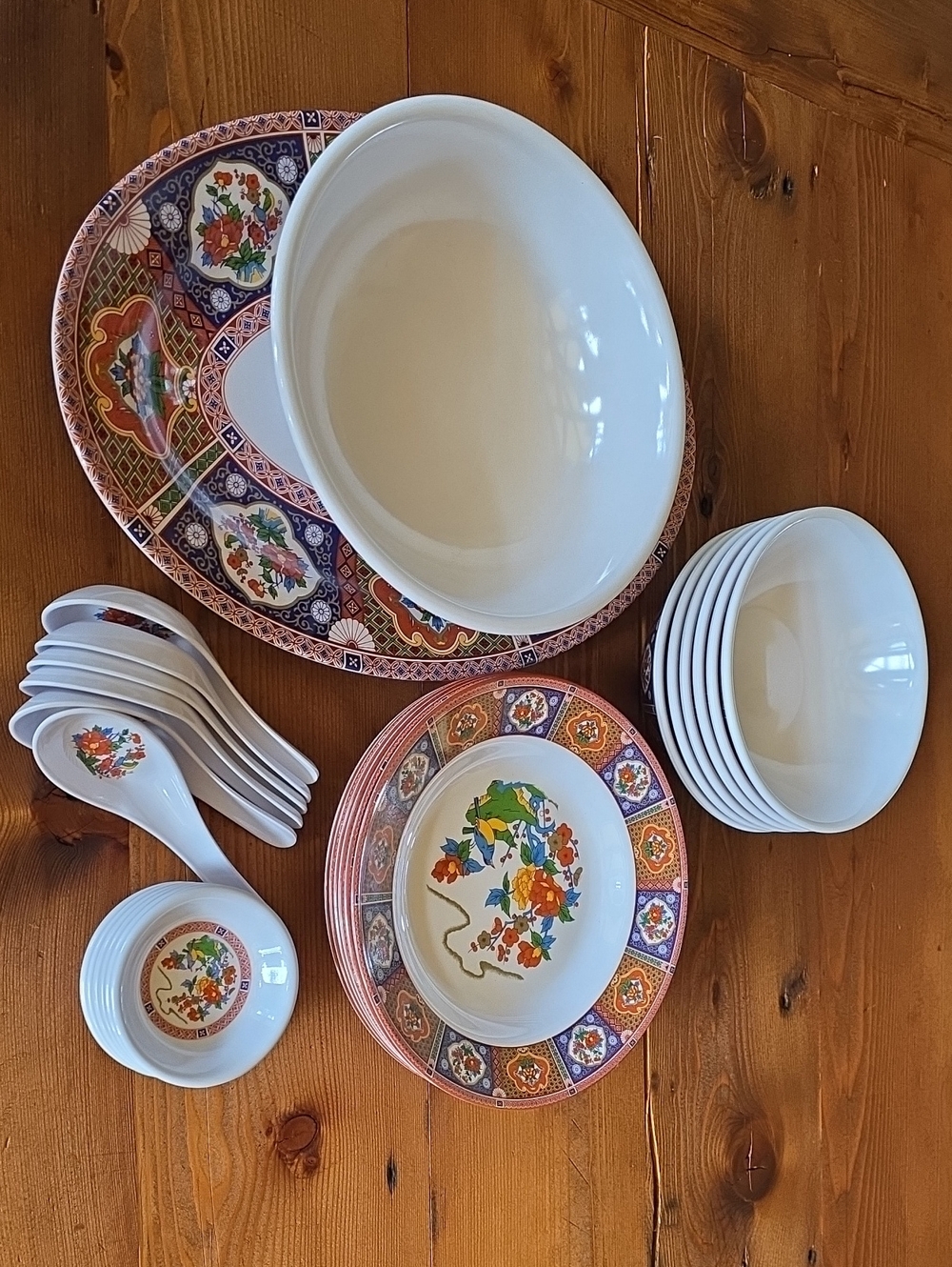 Chalice Melamine Service For 6 EUC